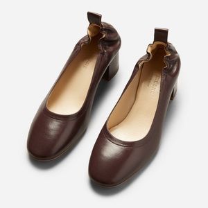 NIB Everlane day heel in oxblood